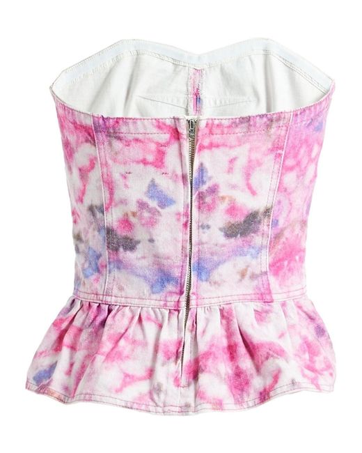 Isabel Marant Pink Deep V-Neck Bra Top
