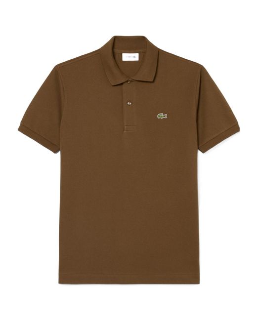 Lacoste Brown Classic Fit L.12.12 Original Polo Shirt for men