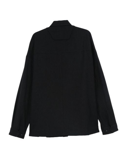 Juun.J Black Panelled Shirt for men