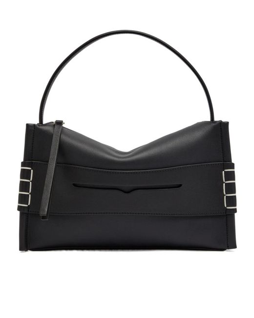 J.W. Anderson Black Loafer Leather Shoulder Bag