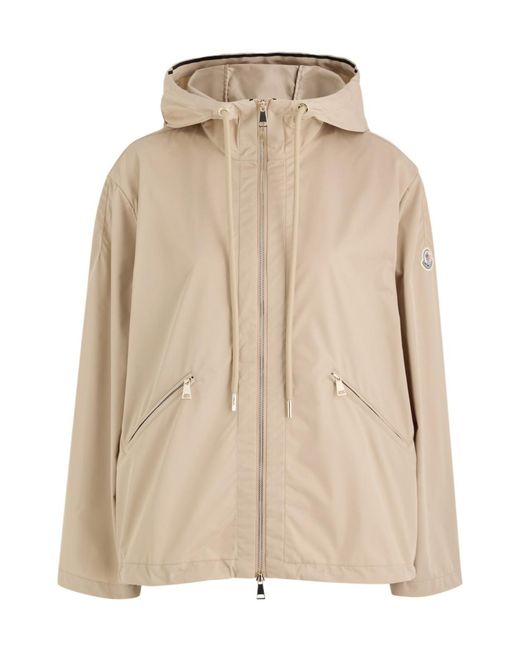 Moncler Natural Cassiopea Hooded Shell Jacket