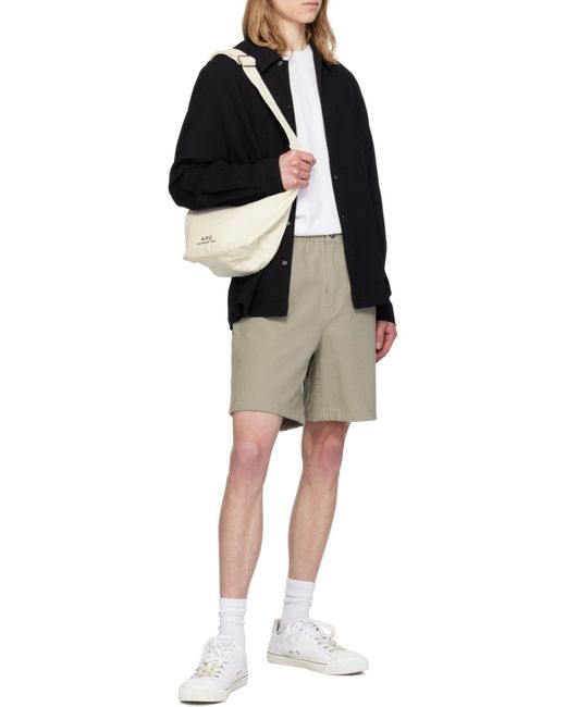 A.P.C. Black Norris Bermuda Shorts for men