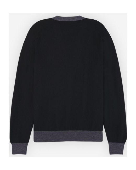 Maison Kitsuné Blue Maison Kitsuné Baby Fox-Patch Button-Up Cardigan for men