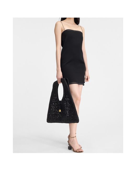 Jacquemus Black La Robe Elica Cutout Mini Dress
