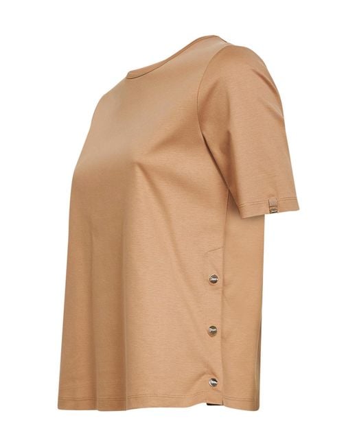 Herno Natural Side-Button T-Shirt