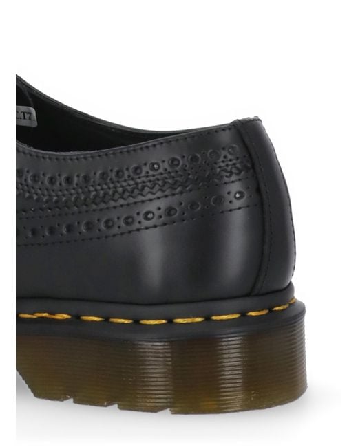 Dr. Martens Black Round-Headed Love Shoes for men