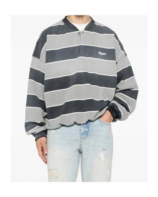 Represent Gray Long-Sleeved Sweatshirt for men