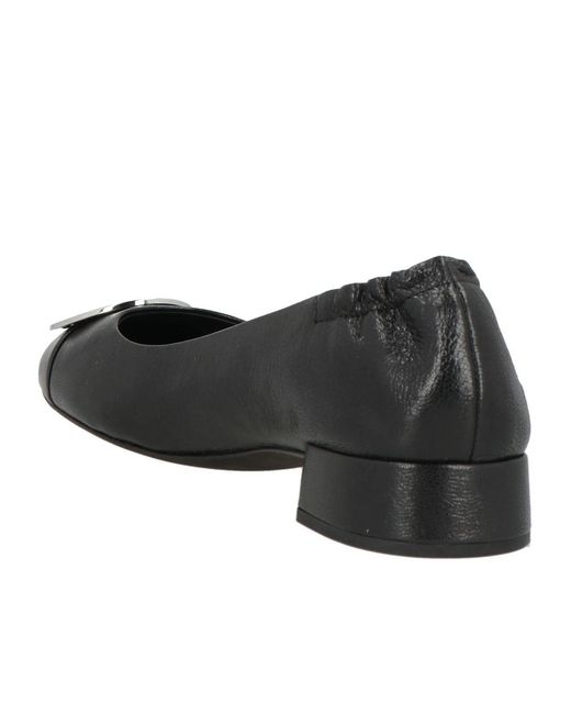 Tory Burch Black Plain Colour Ballet Flats
