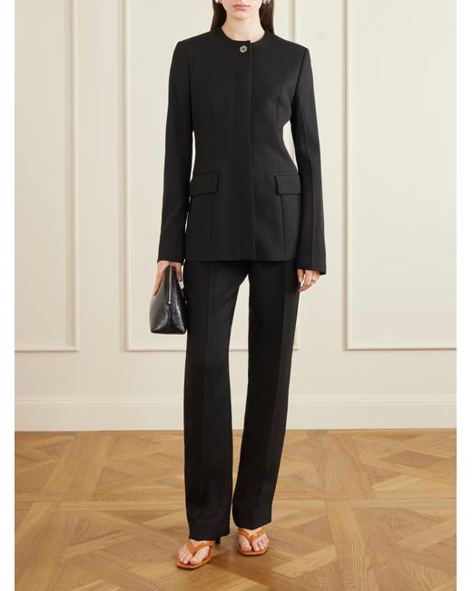 TOVE Black Oran Straight-Leg Casual Pants