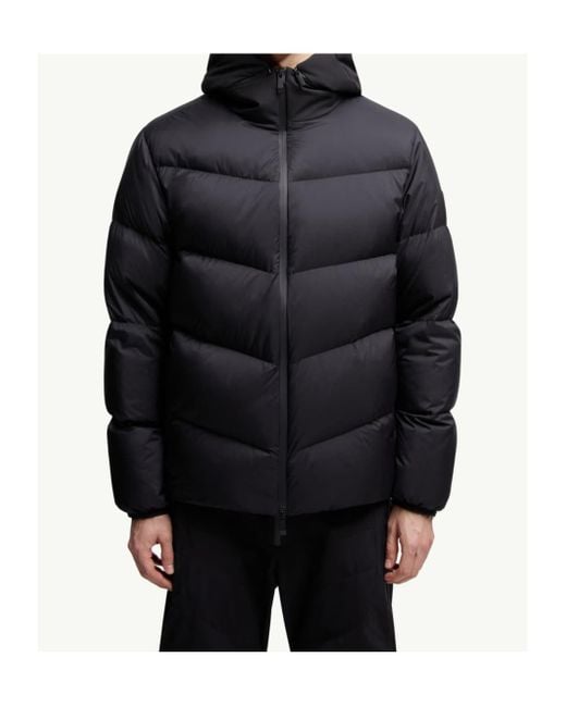 Moncler Black Forez Hooded Short Down Jacket for men