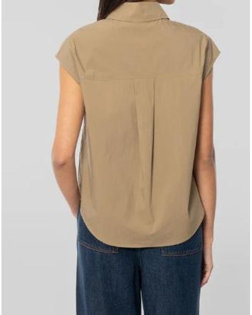 P.A.R.O.S.H. Green Relaxed-Fit Sleeveless Shirt With Front Pockets