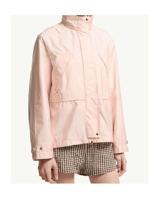 Moncler Pink Reghena Drawstring-Waisted Jacket