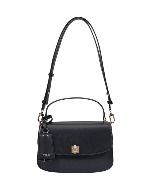 Guess Black Flap Shoulder Bag