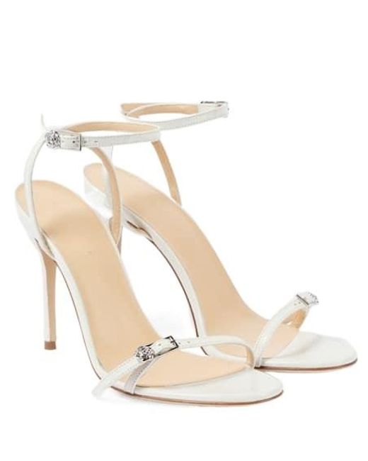 Magda Butrym White Leather Sandals