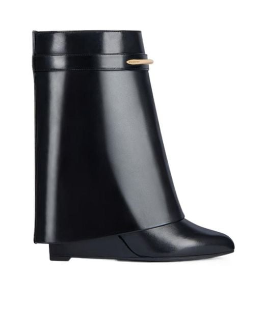 Givenchy Black Shark Ankle Boots