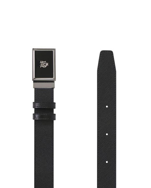Dunhill White Logo Pin Buckle Belt for men