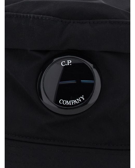 C P Company Black Chrome-R Lens Bucket Hat for men