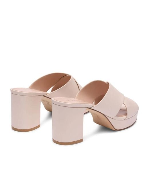 Stuart Weitzman Pink Dayna Platform Slide