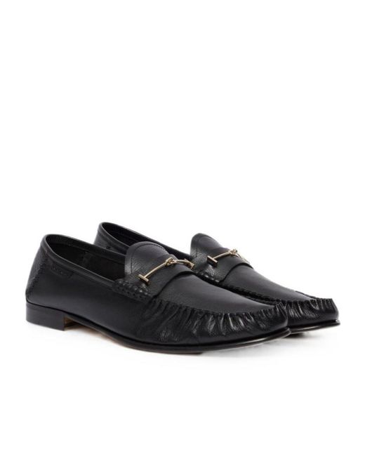 Tom Ford Black Round-Toe Loafers for men