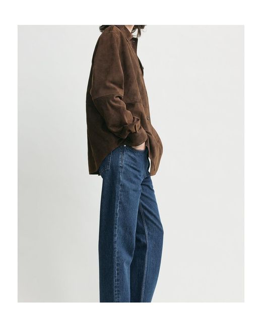 Totême Brown Totême Long-Sleeved Button-Up Overshirt