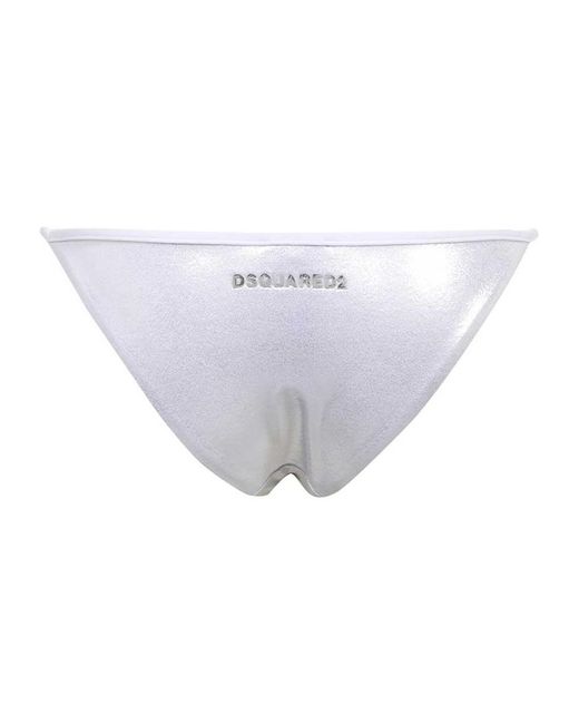 DSquared² White Triangle Bikini Swimsuit