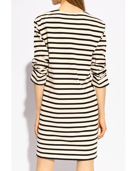 Tory Burch Multicolor Scrunch-Sleeved T-Shirt Dress