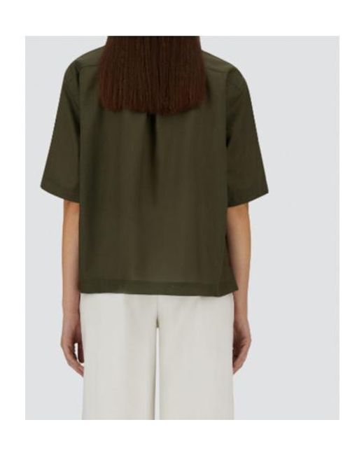 Herno Green Short-Sleeve Boxy Shirt