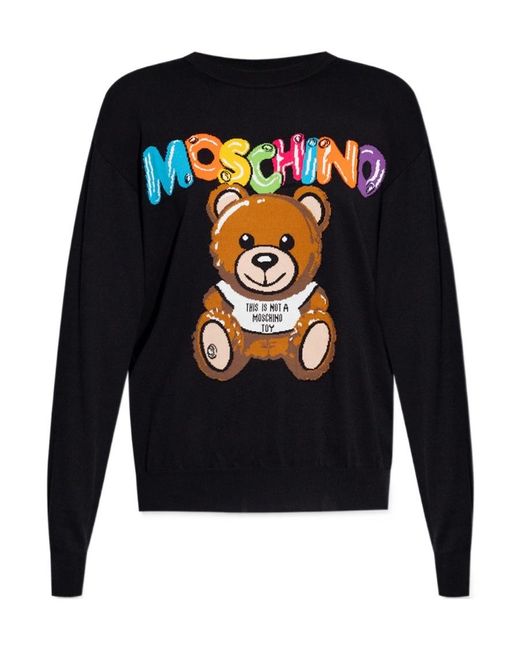Moschino Blue Logo Sweater