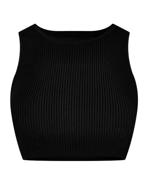 Fear Of God Black Ribbed-Knit Sports Vest