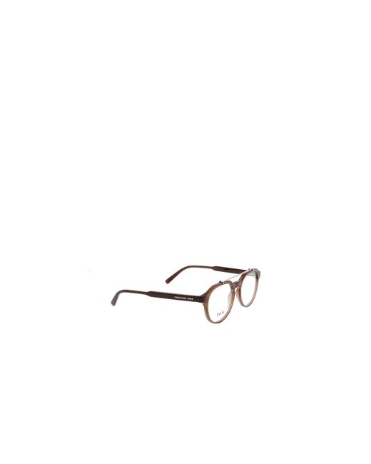 Dior White Eyewear Round Frame Glasses for men
