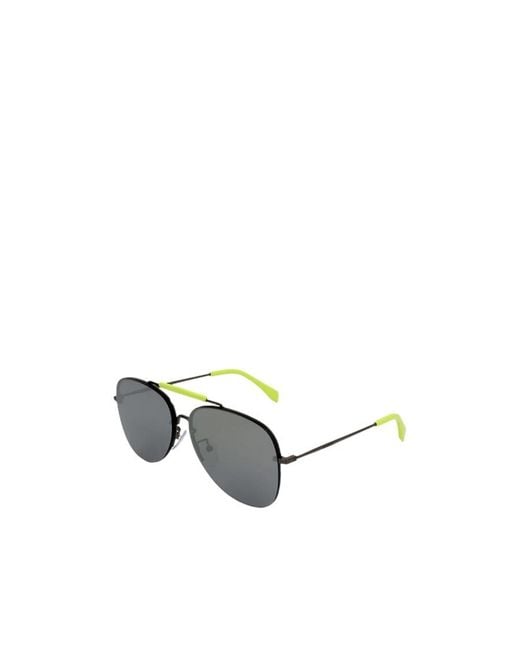 Zadig & Voltaire Metallic Aviator Frame Sunglasses for men