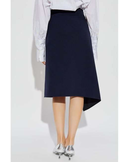 Stella McCartney Blue Chain-Detailed Midi Skirt
