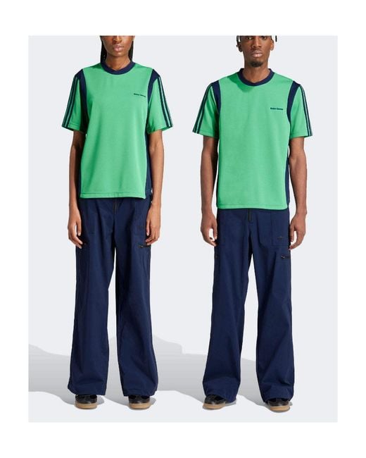 Adidas Originals Blue Adidas By Wales Bonner Stretch Cargo Tapered Trousers for men