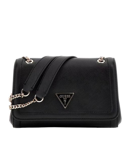 Guess Black Flap Mini Crossbody Bag