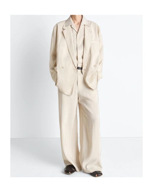 Lemaire Natural Double-Breasted Long-Sleeved Jacket for men