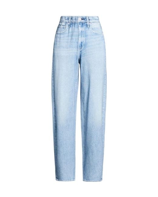 Rag & Bone Blue Solid Color Loose Fit Trousers
