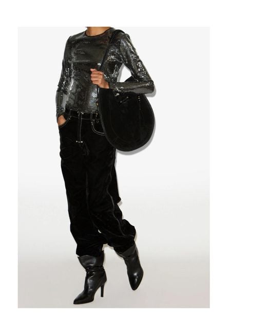 Isabel Marant Black Top Hilda Top