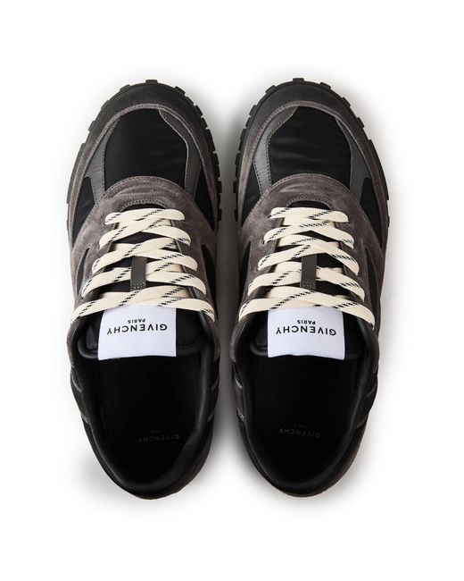 Givenchy Black Lowtop Laceup Retro Sneakers for men
