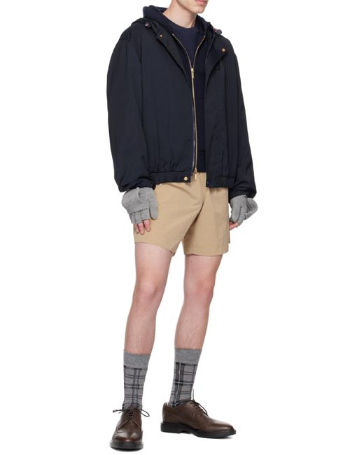 Thom Browne Blue Hooded Jacket for men