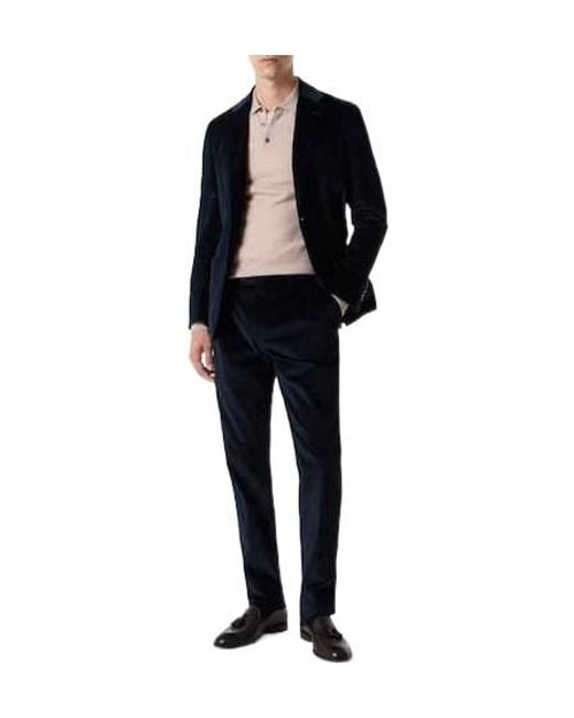 Lardini Blue Cotton Corduroy Blazer for men