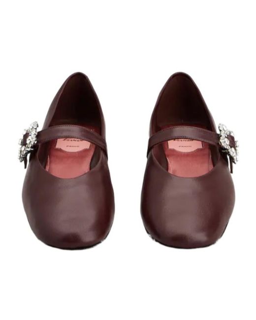 Roger Vivier Brown Efflorescence Mary Jane Shoes