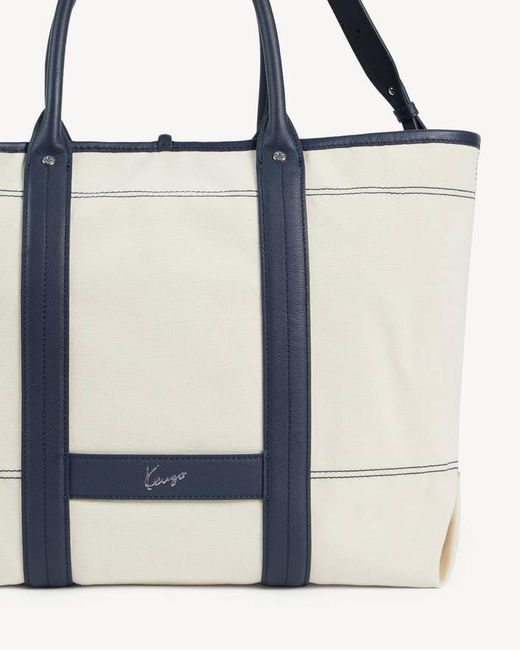 KENZO White Utility' Reversible Large Tote Bag for men