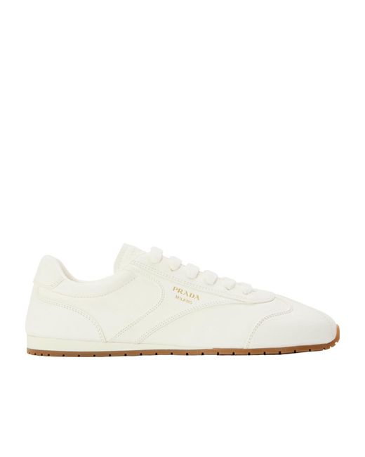 Prada White Low-Top Trainers