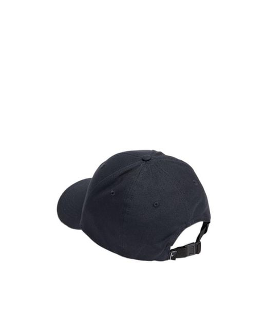 Stone Island Blue Logo Cotton Baseball Cap for men