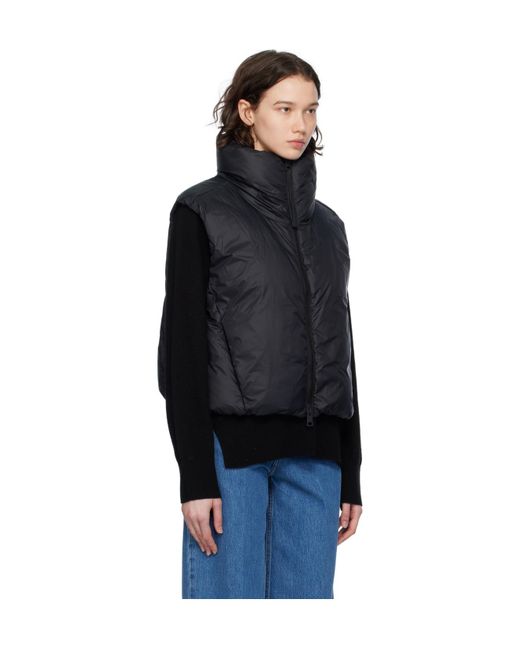 Canada Goose Black Spessa Cropped Down Gilet