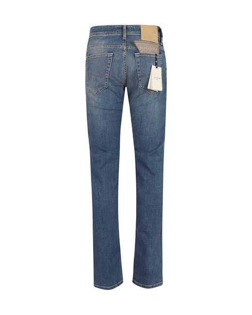Jacob Cohen Blue Belt Loop Jeans for men