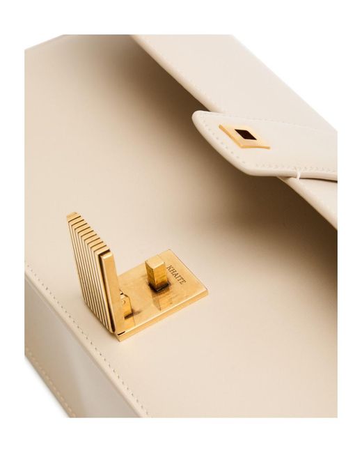 Khaite Natural Blake Leather Clutch