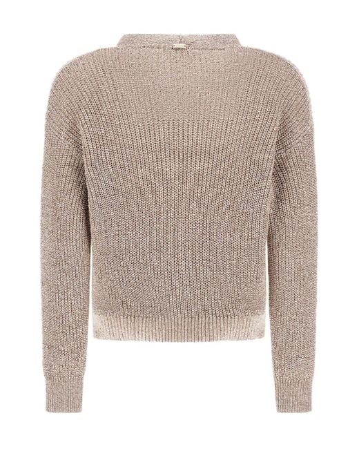 Herno Natural Sequin-Embellished Cardigan