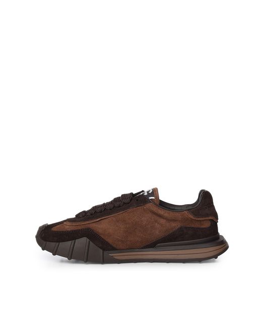 Dolce & Gabbana Brown Dg Logo Patch Sneakers for men