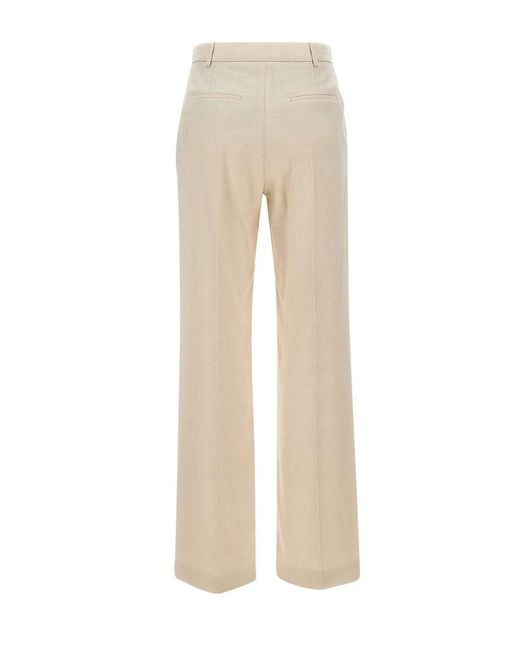 Eleventy Natural Casual Pants With Belt Loops
